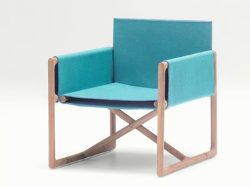 PORTOFINO - Garden folding easy chair with armrests by Paola Lenti - view 2